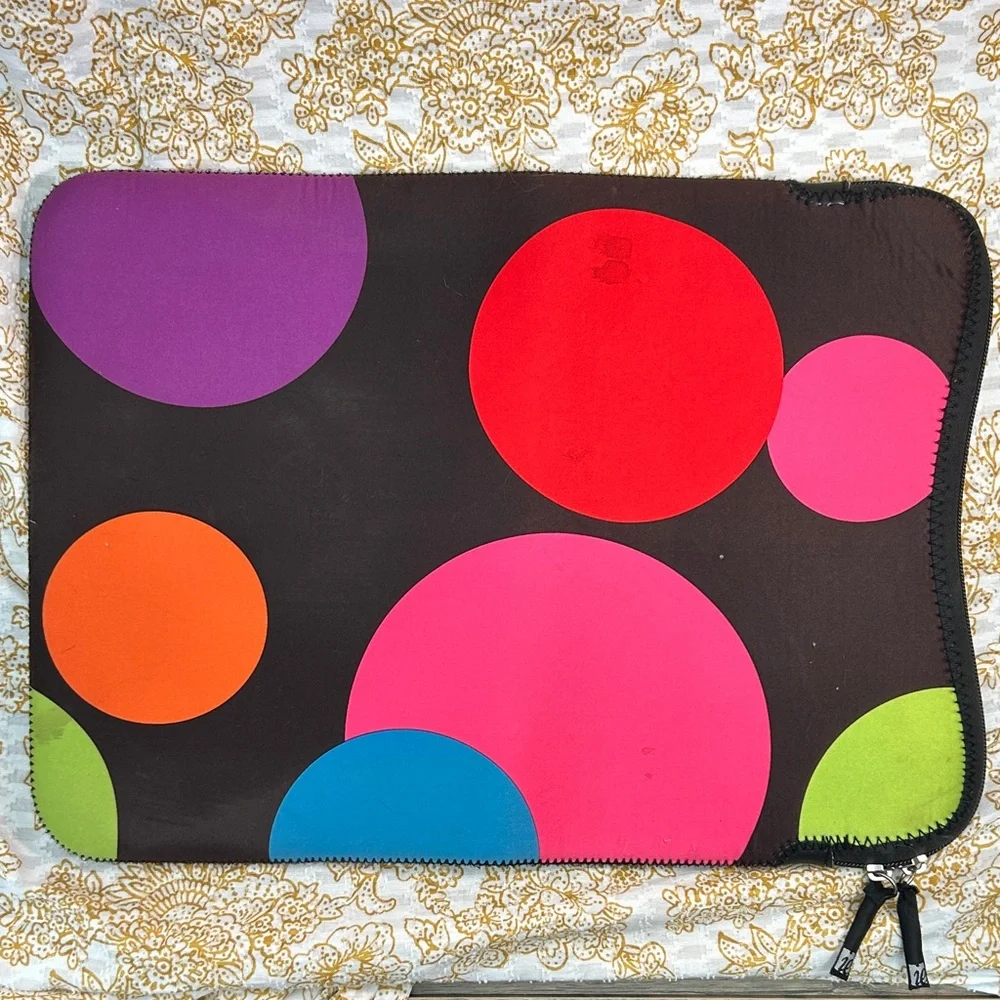 Colorful Polka Dot Laptop Sleeve